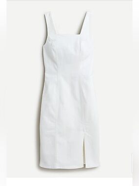 J. Crew Denim Re-Imagined White Square-Neck Sheath Dress